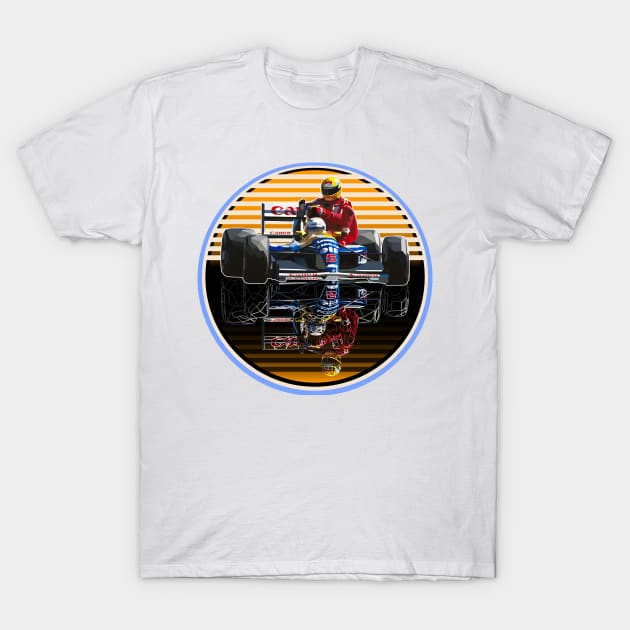 Nigel Senna Taxi Ride T-Shirt by Worldengine